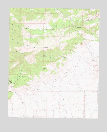 Liebre Twins, CA USGS Topographic Map