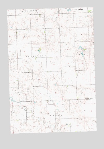 Liens Dams, ND USGS Topographic Map