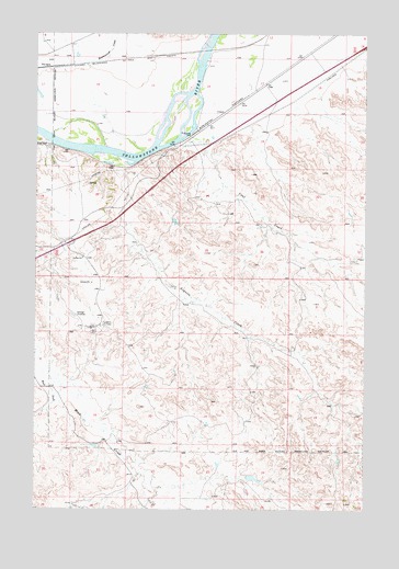 Lignite Creek, MT USGS Topographic Map