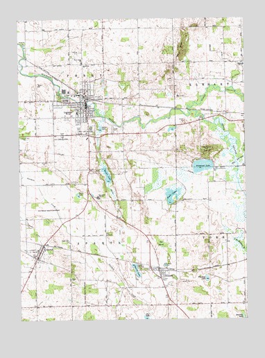 Ligonier, IN USGS Topographic Map