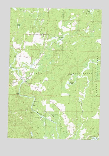 Lily, WI USGS Topographic Map