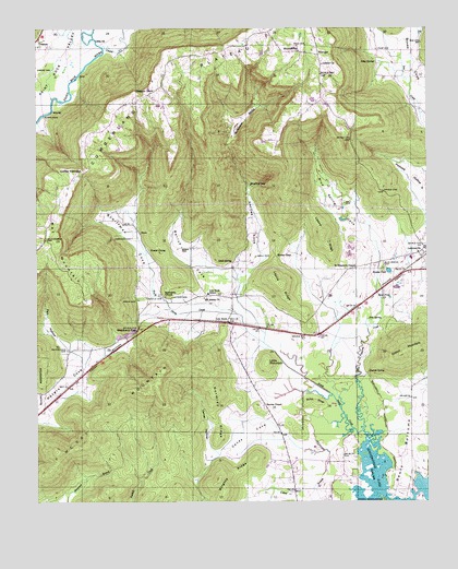 Lim Rock, AL USGS Topographic Map