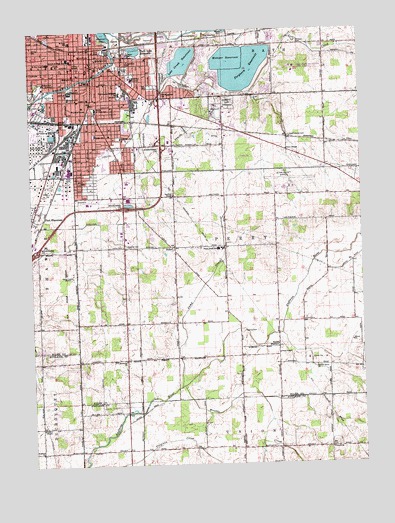 Lima, OH USGS Topographic Map