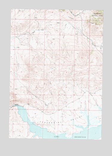 Lima Dam, MT USGS Topographic Map