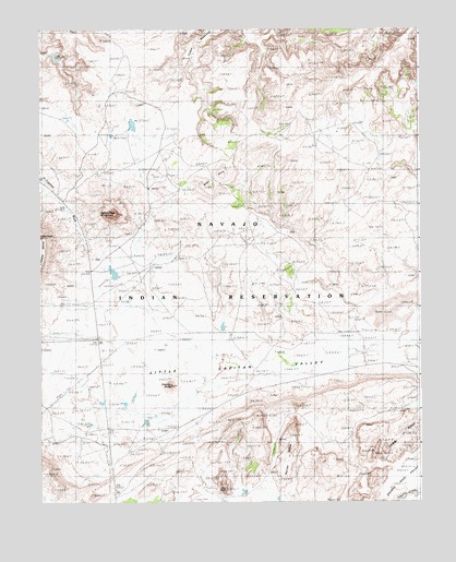 Agathla Peak, AZ USGS Topographic Map