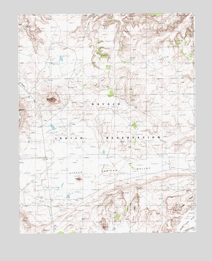 Agathla Peak, AZ USGS Topographic Map