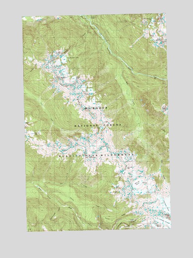 Lime Mountain, WA USGS Topographic Map