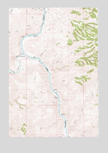 Limekiln Rapids, ID USGS Topographic Map