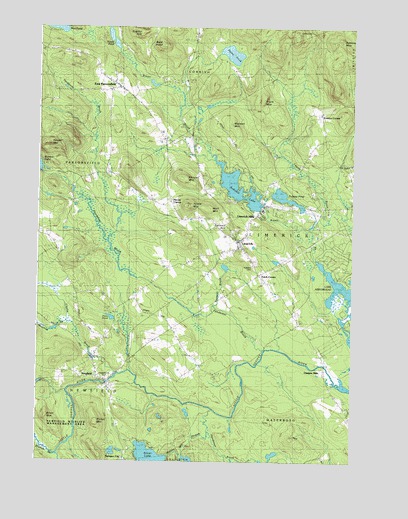 Limerick, ME USGS Topographic Map