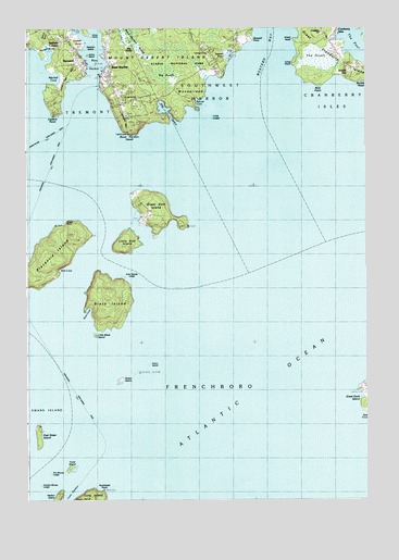 Bass Harbor, ME USGS Topographic Map