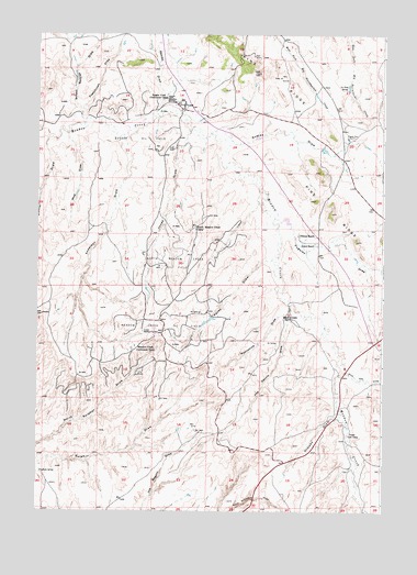 Linch, WY USGS Topographic Map