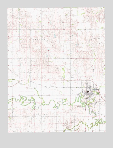 Lincoln, KS USGS Topographic Map