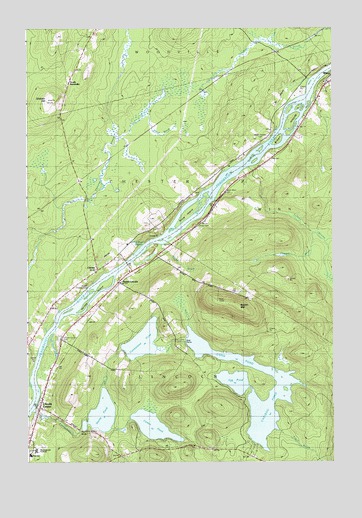Lincoln Center, ME USGS Topographic Map