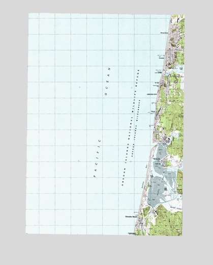 Lincoln City, OR USGS Topographic Map