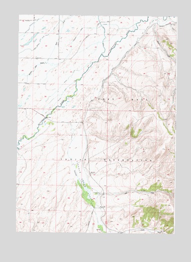 Lincoln Creek, ID USGS Topographic Map