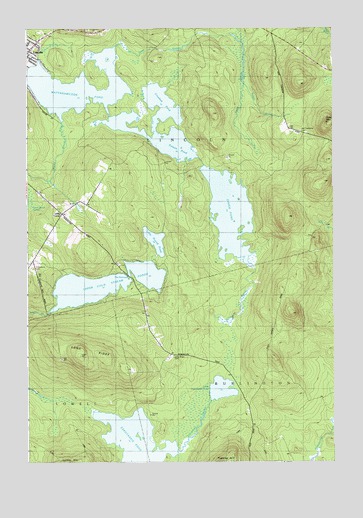 Lincoln East, ME USGS Topographic Map