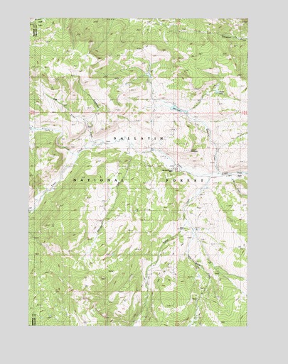 Lincoln Mountain, MT USGS Topographic Map