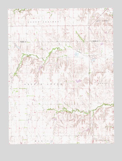 Lincoln NW, KS USGS Topographic Map