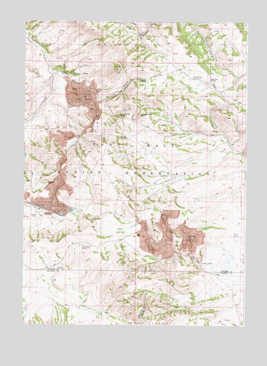 Lincoln Peak, ID USGS Topographic Map