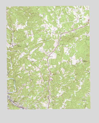 Bassett, VA USGS Topographic Map