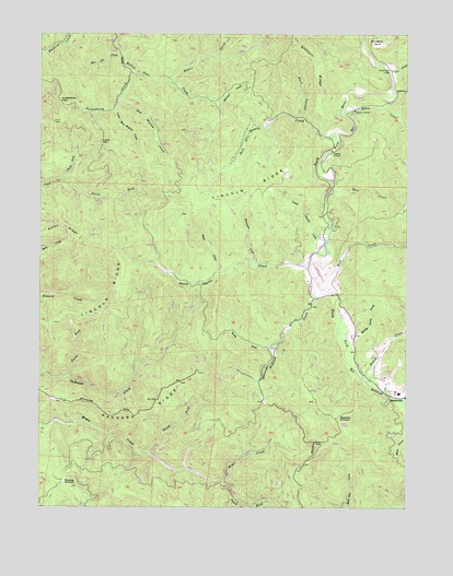 Lincoln Ridge, CA USGS Topographic Map