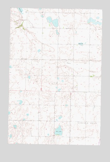 Lincoln Valley NW, ND USGS Topographic Map