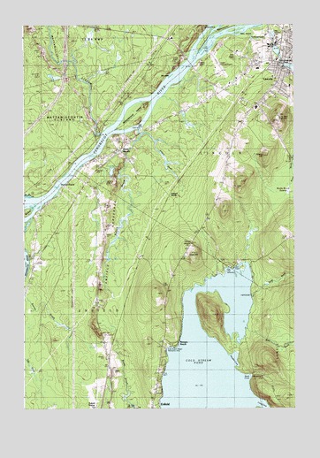 Lincoln West, ME USGS Topographic Map
