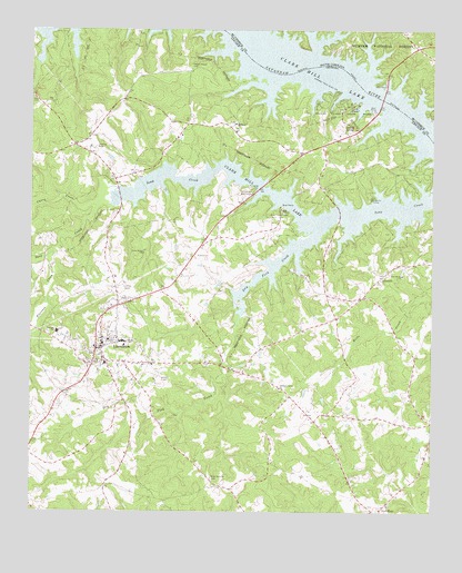 Lincolnton, GA USGS Topographic Map