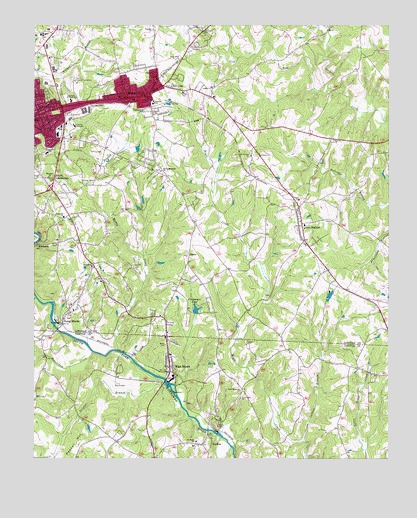 Lincolnton East, NC USGS Topographic Map