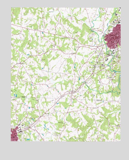 Lincolnton West, NC USGS Topographic Map
