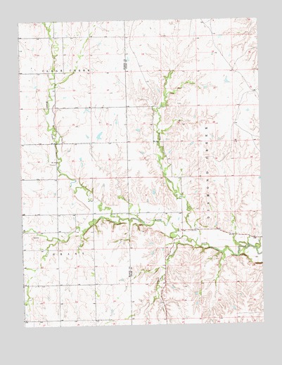 Lincolnville NE, KS USGS Topographic Map