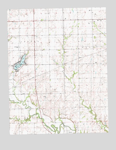 Lincolnville SW, KS USGS Topographic Map