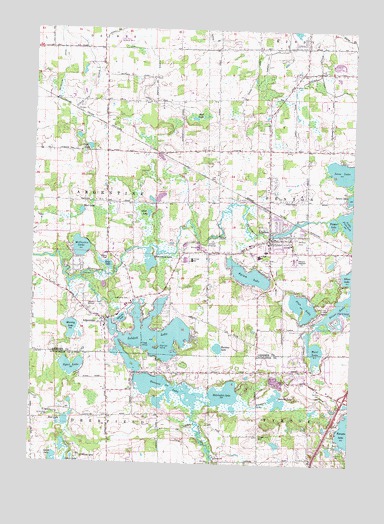 Linden, MI USGS Topographic Map