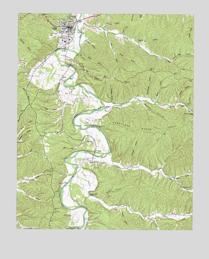 Linden, TN USGS Topographic Map