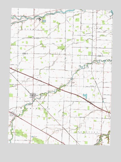 Lindsey, OH USGS Topographic Map