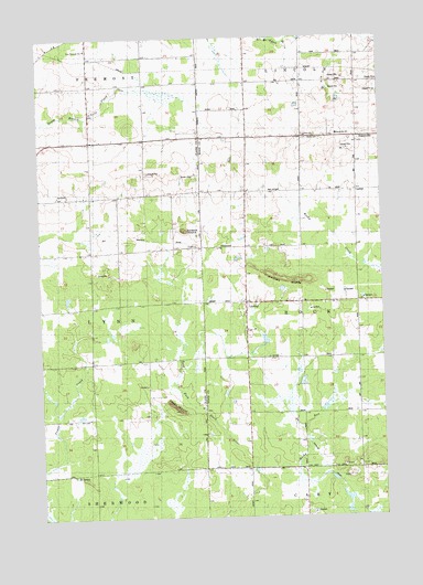 Lindsey, WI USGS Topographic Map