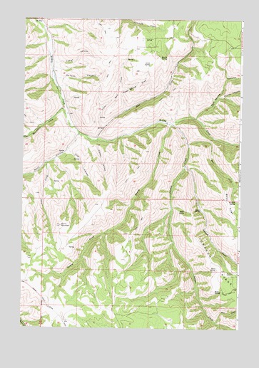 Bassey Creek, OR USGS Topographic Map