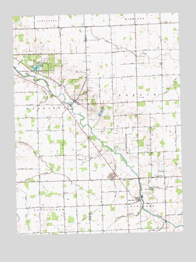 Linn Grove, IN USGS Topographic Map