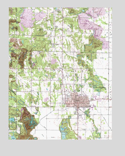 Linton, IN USGS Topographic Map