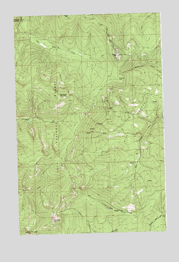 Bassoo Peak, MT USGS Topographic Map