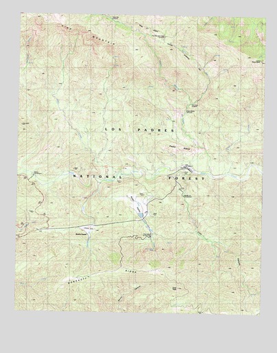 Lion Canyon, CA USGS Topographic Map