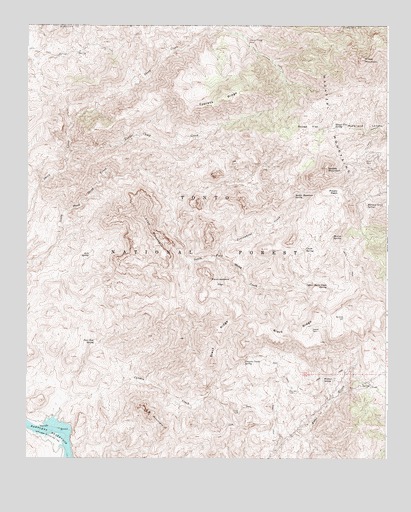 Lion Mountain, AZ USGS Topographic Map