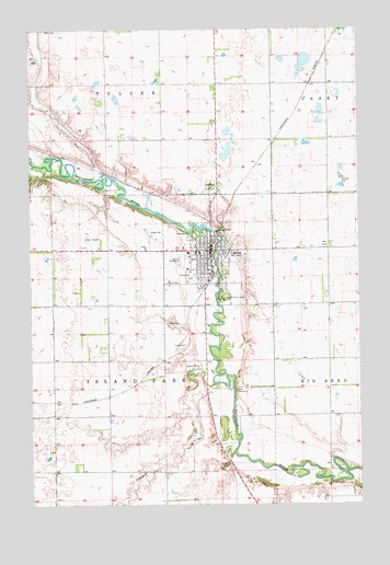 Lisbon, ND USGS Topographic Map
