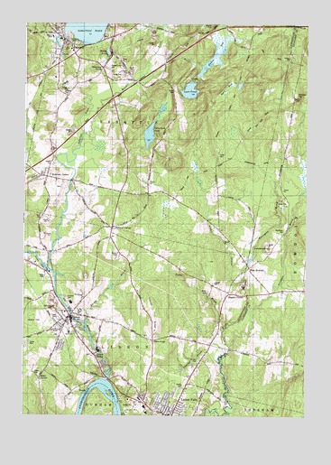 Lisbon Falls North, ME USGS Topographic Map