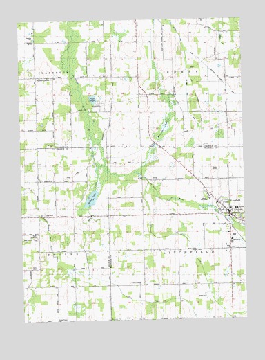 Litchfield, MI USGS Topographic Map