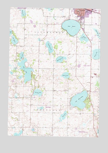 Litchfield South, MN USGS Topographic Map