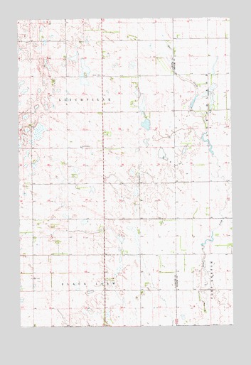Litchville SE, ND USGS Topographic Map