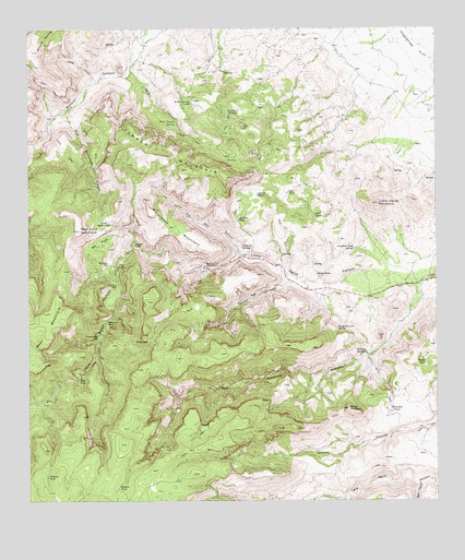 Little Aguja Mountain, TX USGS Topographic Map