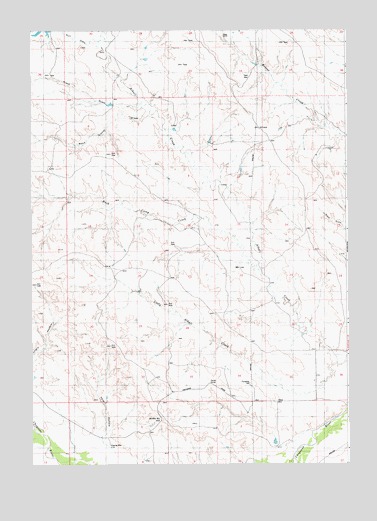 Little Alkali Creek, WY USGS Topographic Map