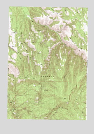 Little Beaver Creek, OR USGS Topographic Map